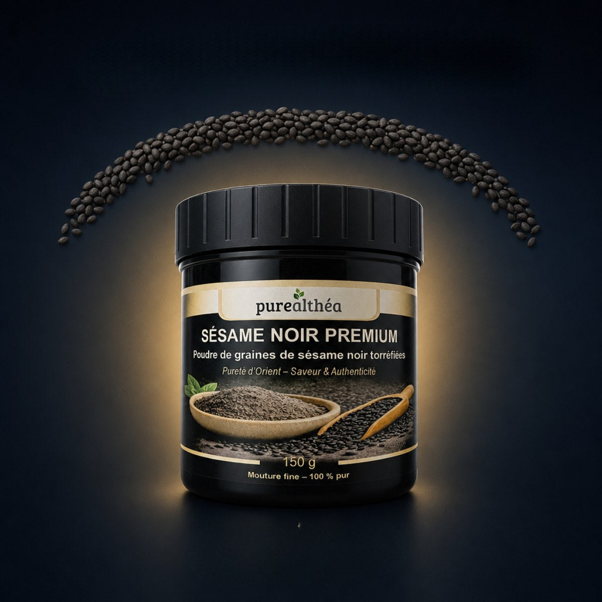 Poudre de Sésame Noir Premium — 150g