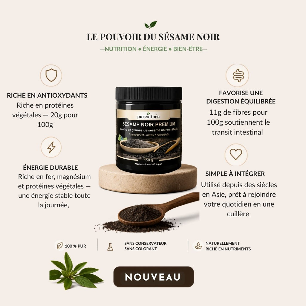 Poudre de Sésame Noir Premium — 150g